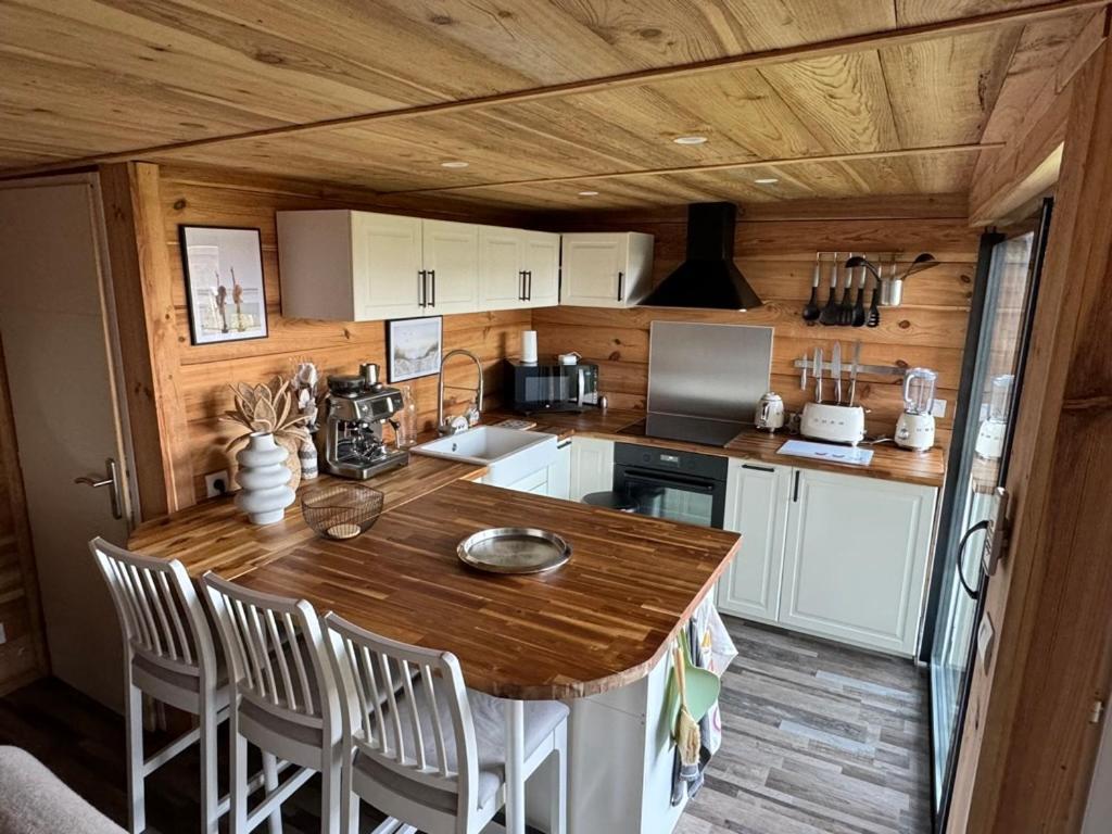 Chalet Et Jaccuzy Sur La Plage Biscarrosse Exterior foto